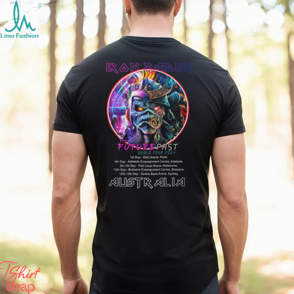 Iron Maiden The Future Past Tour Australia 2024 T Shirt Iron Maiden The Future Past Tour Australia 2024 T Shirt