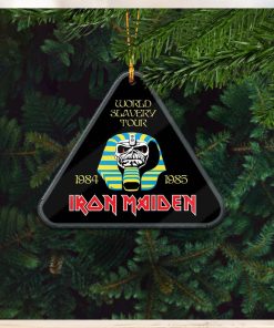 Iron Maiden World Slavery Tour 1984 1985 Holiday Gifts Christmas Tree Ornament