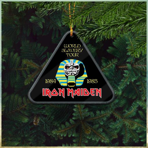 Iron Maiden World Slavery Tour 1984 1985 Holiday Gifts Christmas Tree Ornament