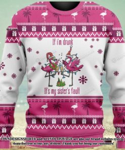 Its My Sister Fault Christmas 2021 Knitting Pattern Ugly Christmas Holiday Sweater