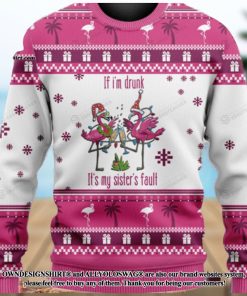 Its My Sister Fault Christmas 2021 Knitting Pattern Ugly Christmas Holiday Sweater