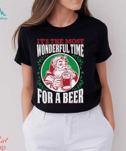 It’s The Most Wonderful Time For Beer Xmas T Shirt, Christmas Shirts Mens