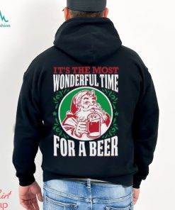 It’s The Most Wonderful Time For Beer Xmas T Shirt, Christmas Shirts Mens