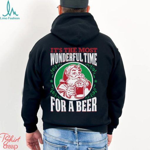 It’s The Most Wonderful Time For Beer Xmas T Shirt, Christmas Shirts Mens