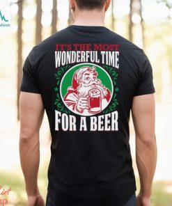It’s The Most Wonderful Time For Beer Xmas T Shirt, Christmas Shirts Mens