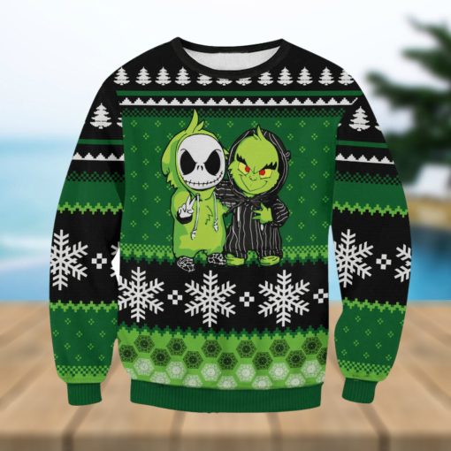 Jack And Grinch For Christmas Gifts Ugly Christmas Holiday Sweater