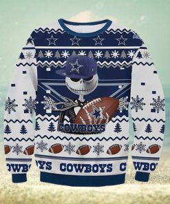 Jack Skellington Dallas Cowboys Ugly Christmas Sweater