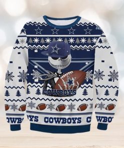 Jack Skellington Dallas Cowboys Ugly Christmas Sweater