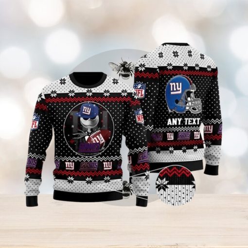 Jack Skellington New York Giant NFL Ugly Christmas Sweater