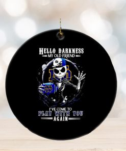 Jack Skellington Notre Dame Fighting Irish hello darkness my old friend ornament