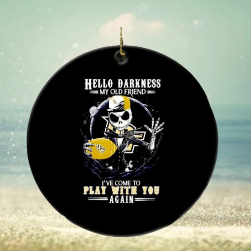 Jack Skellington UCF Knights hello darkness my old friend ornament