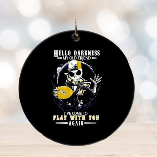 Jack Skellington UCF Knights hello darkness my old friend ornament