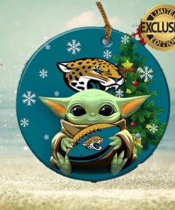 NFL Detroit Lions With Baby Yoda Funny Custom Christmas Tree Ornaments 2023  - Masteez