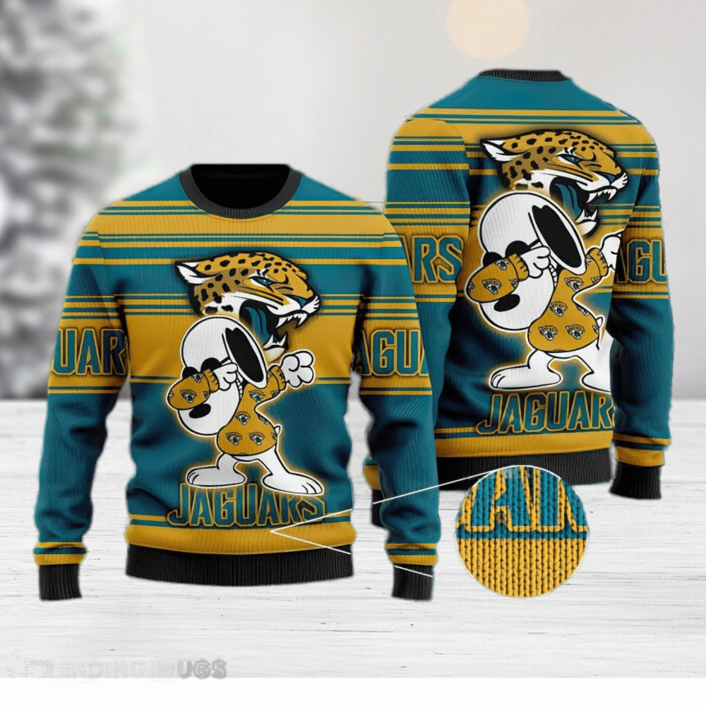 Jacksonville Jaguars Dog Family Holiday Ugly Sweater, Size: XL