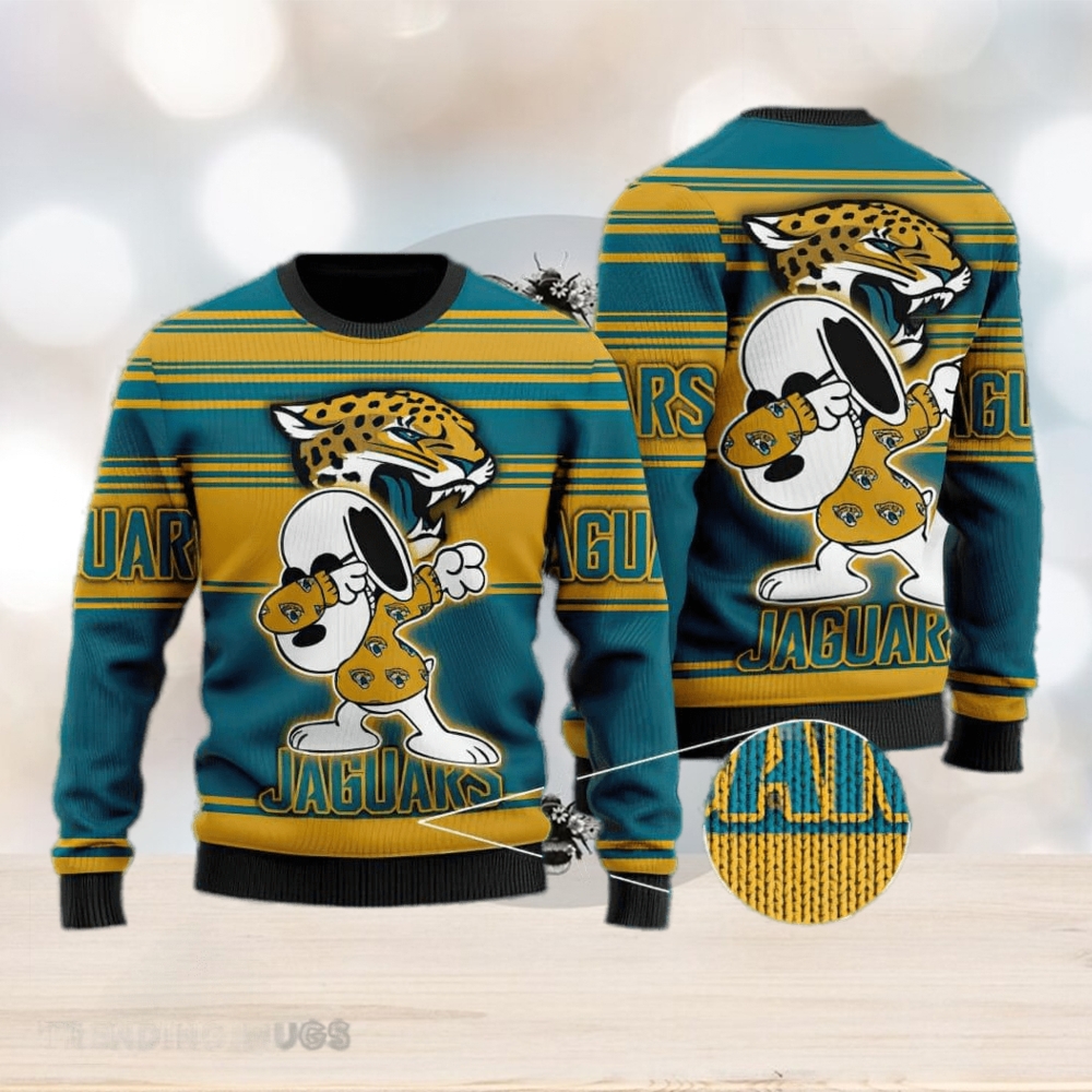 For Fans Jacksonville Jaguars Christmas Funny DJ Santa Ugly Christmas  Sweater Men And Women Christmas Gift