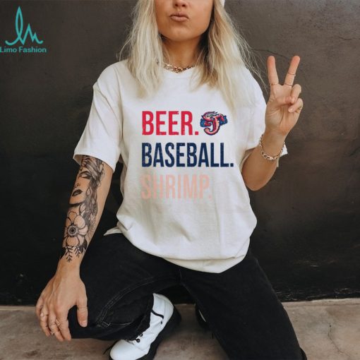 Jacksonville Jumbo Shrimp 108 Stitches Beer Baseball Shrimp shirt