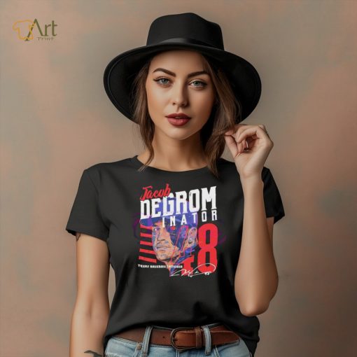 Jacob deGrom Inator Texas deGrominator Machine Shirt