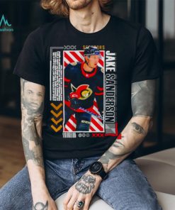 Jake Sanderson Hockey Paper Poster Senators shirt