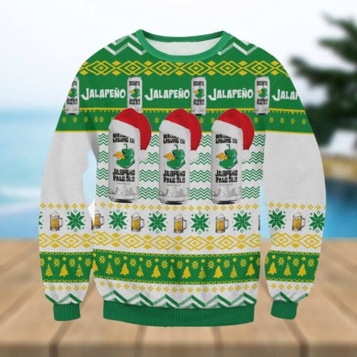 Jalapenos Pale Ale For Christmas Gifts Ugly Xmas Wool Knitted Sweater