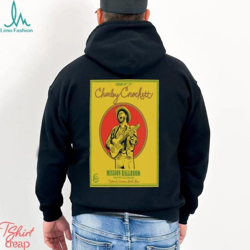 Jan 18 & 19 2024 charley crockett denver co tour shirt