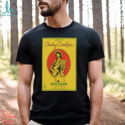 Jan 18 & 19 2024 charley crockett denver co tour shirt