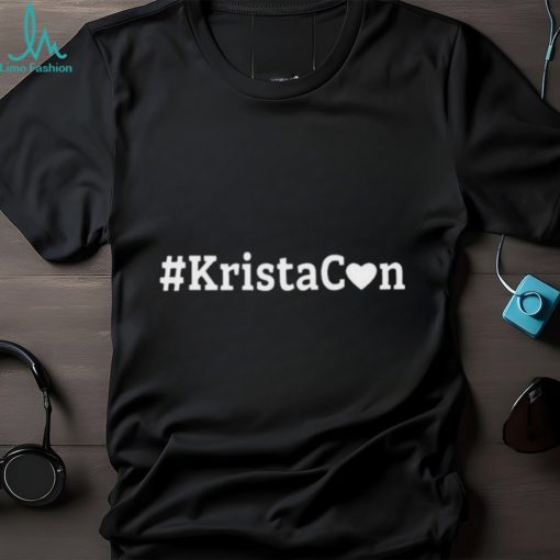 Jared Padaleck Wearing #Kristacon Shirt