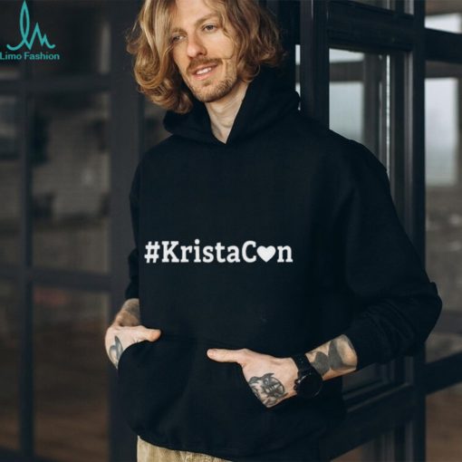 Jared Padaleck Wearing #Kristacon Shirt