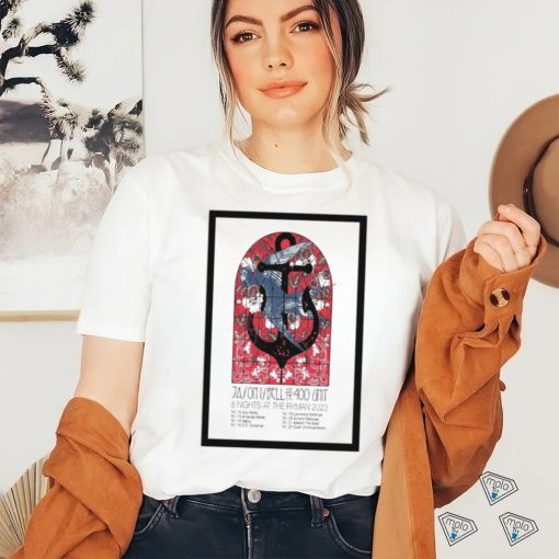 Jason Isbell And The 400 Unit October 12 22, 2023 Ryman Auditorium Nashville, TN Poster Shirt