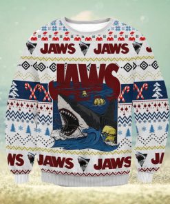 Jaws Christmas Ugly Wool Knitted Sweater