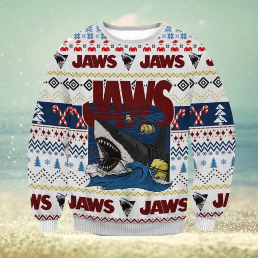 Jaws Christmas Ugly Wool Knitted Sweater