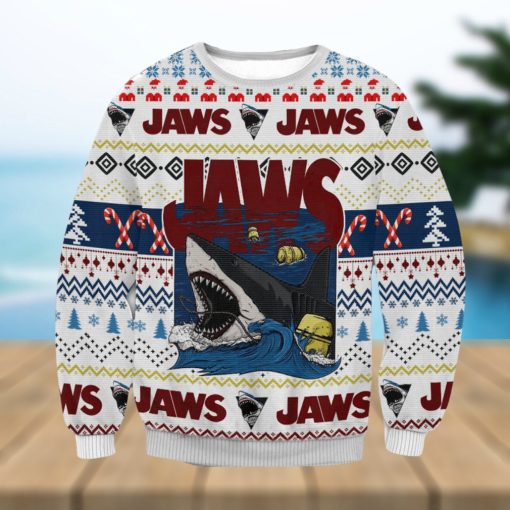 Jaws Christmas Ugly Wool Knitted Sweater