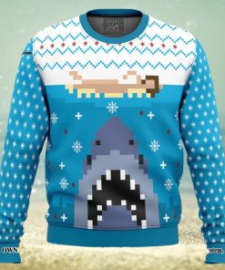 Jaws Ugly Xmas Wool Knitted Sweater