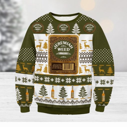 Jeremiah Weed Bourbon Knitting Pattern Ugly Christmas Sweater