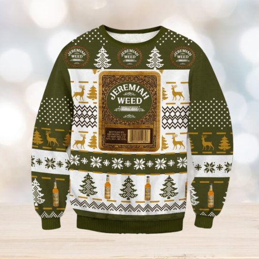 Jeremiah Weed Bourbon Knitting Pattern Ugly Christmas Sweater