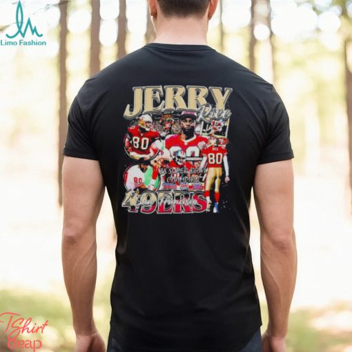 Jerry Rice San Francisco 49ers 3x Super Bowl Champion Football Logo Vintage 2023 Shirt