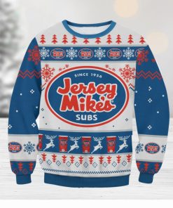 Jersey Mike’s For Christmas Gifts Ugly Christmas Wool Knitted Sweater