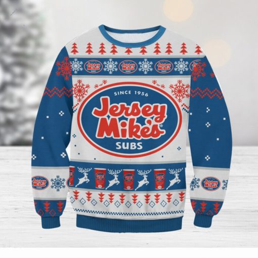 Jersey Mike’s For Christmas Gifts Ugly Christmas Wool Knitted Sweater