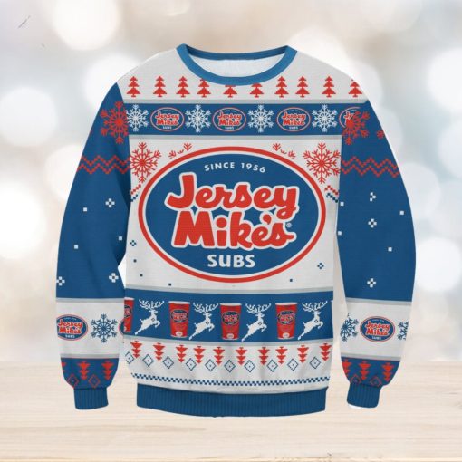 Jersey Mike’s For Christmas Gifts Ugly Christmas Wool Knitted Sweater