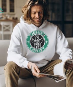 Jesus Christ Starbucks Logo Replacement Sticker shirt