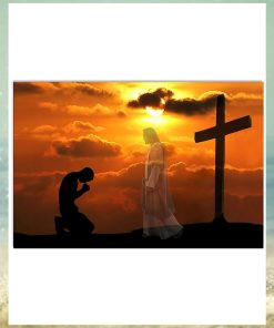 Jesus Pray Horizontal Poster