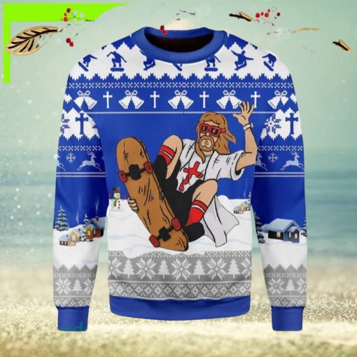 Jesus Skateboarding Christmas Ugly Christmas Sweater New For Men And Women Gift Holidays Christmas