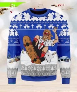 Jesus Skateboarding Christmas Ugly Christmas Sweater New For Men And Women Gift Holidays Christmas