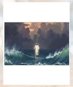 Jesus Walk Upon The Water Horizontal Poster