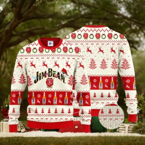 Jim Beam Santa Hat Christmas Ugly Christmas Sweater