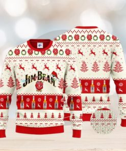 Jim Beam Santa Hat Christmas Ugly Christmas Sweater