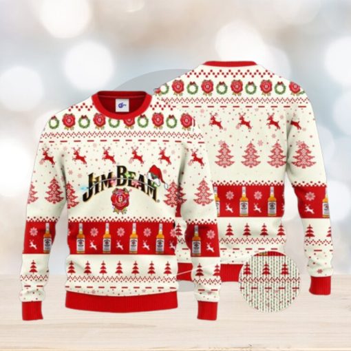 Jim Beam Santa Hat Christmas Ugly Christmas Sweater