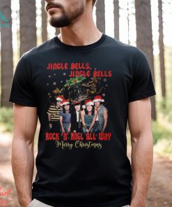 Jingle Bells Jingle Bells Rock ‘n’ Roll All Way Merry Christmas Unisex T Shirt