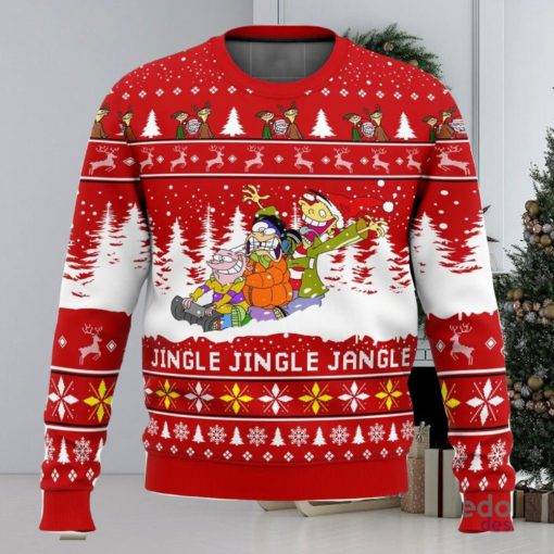 Jingle Jingle Jangle Ed Edd n Eddy 3D Ugly Christmas Sweater Christmas Gift Ideas Party Gift