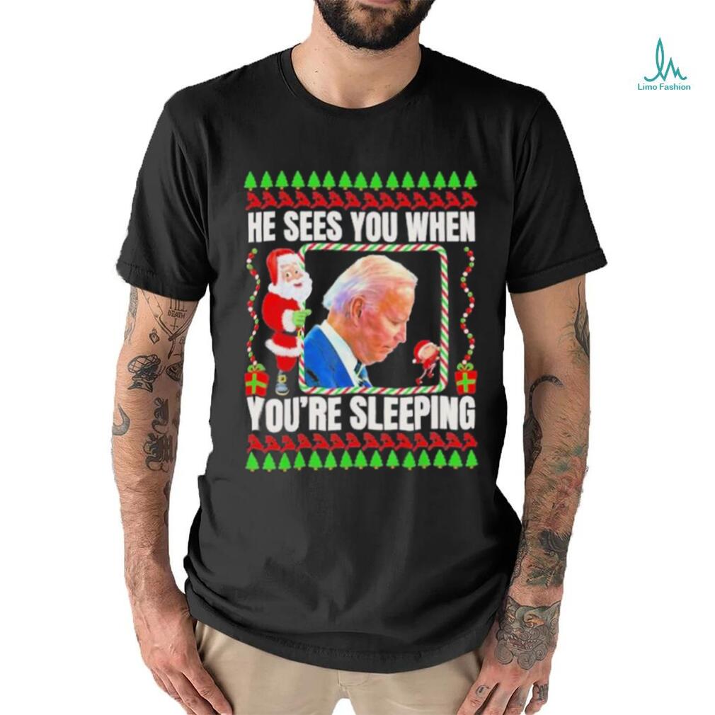 Joe Biden He Sees You when you’re sleeping christmas shirt Joe Biden He Sees You when you’re sleeping christmas shirt