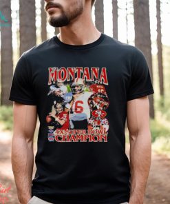 Joe Montana San Francisco 49ers 4x Super Bowl Champion Football Logo  Vintage 2023 Shirt - Limotees